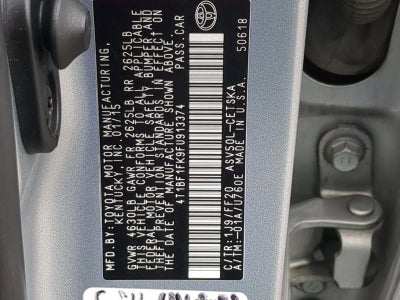 2015 Toyota Camry 4dr Sdn I4 Auto SE (SE)