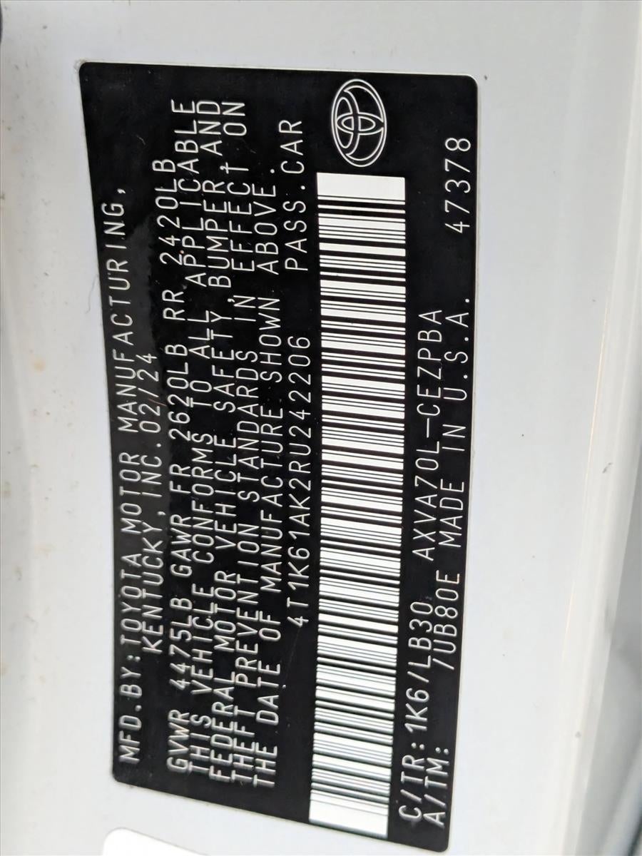 2024 Toyota Camry XSE Auto (Natl)