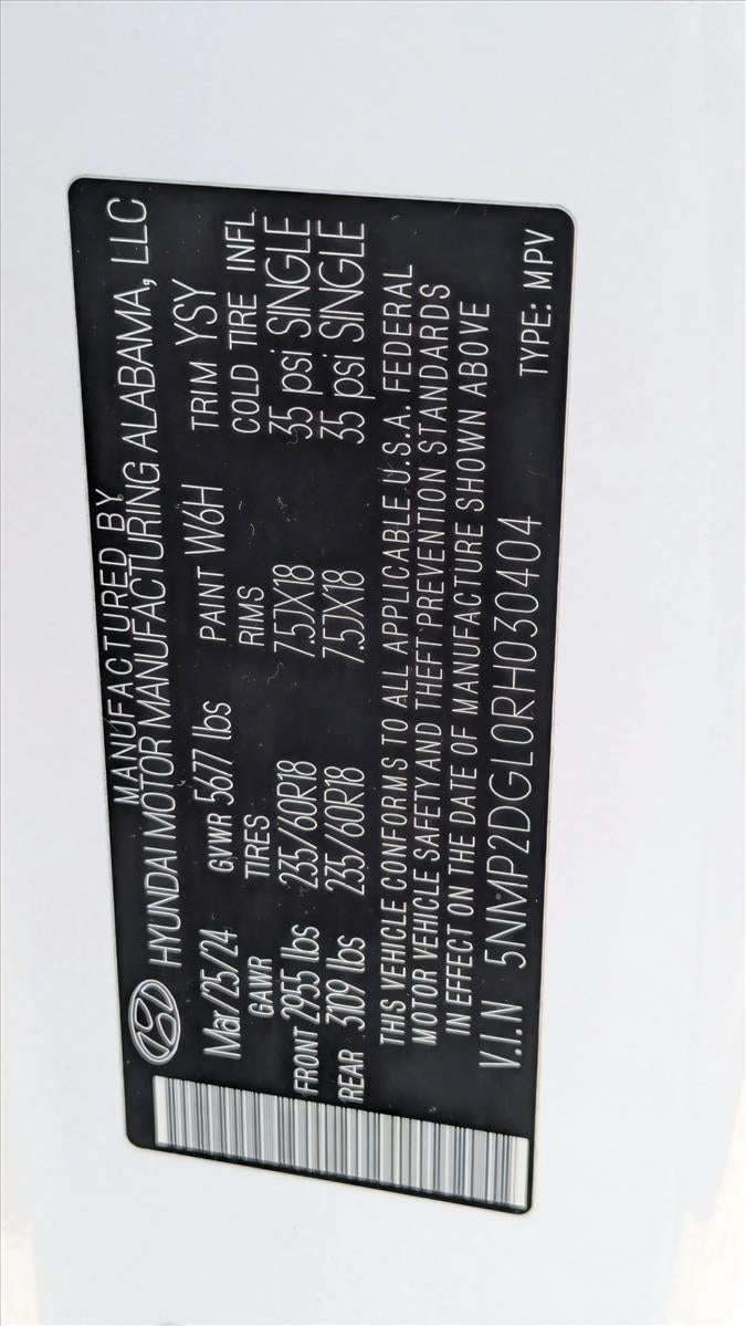 2024 Hyundai SANTA FE SEL AWD