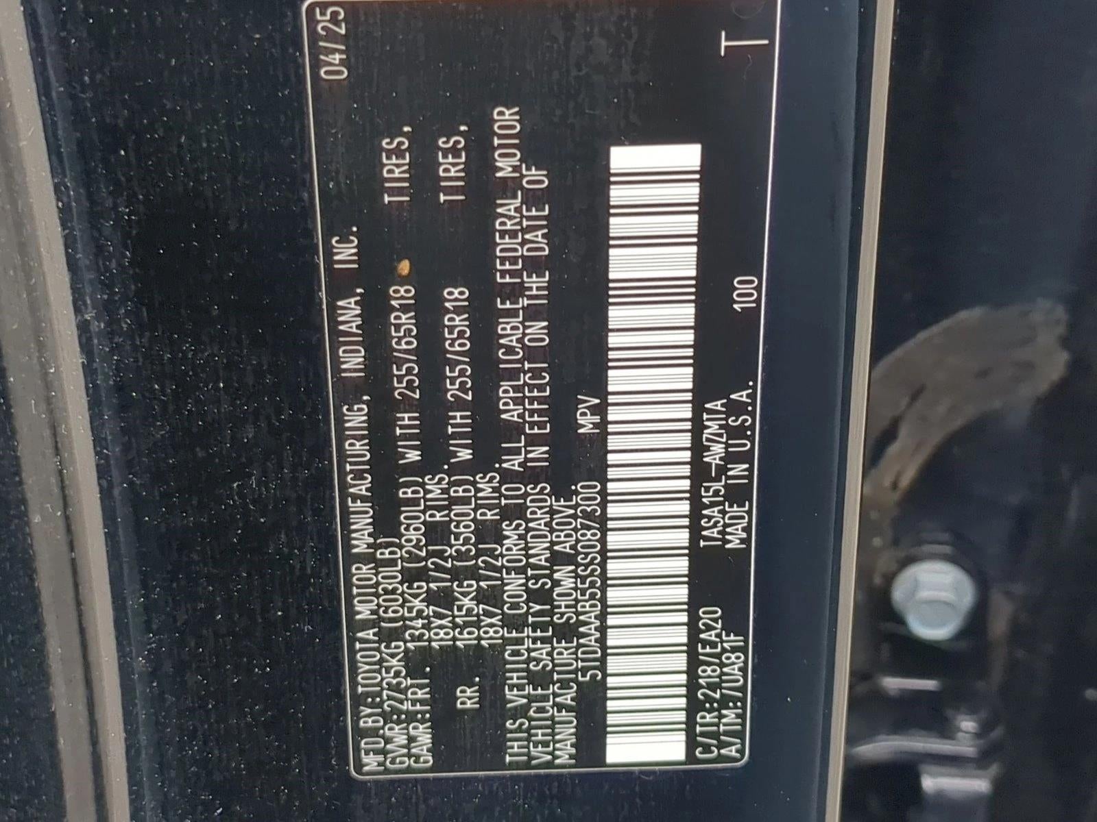 2025 Toyota Grand Highlander XLE AWD (Natl)