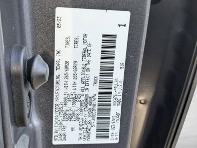 2023 Toyota Tundra 4WD 4WD Limited CrewMax 6.5' Bed (Natl)