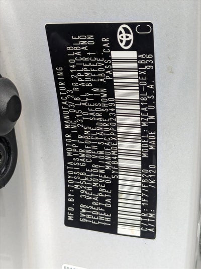 2023 Toyota Corolla LE CVT (Natl)