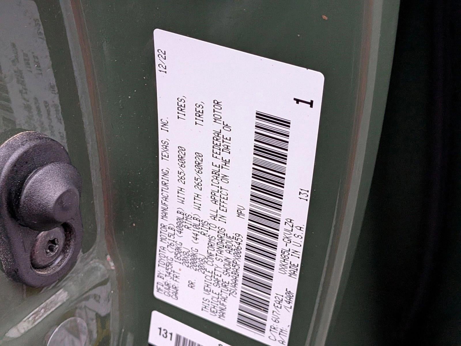 2023 Toyota Sequoia Limited 4WD (Natl)