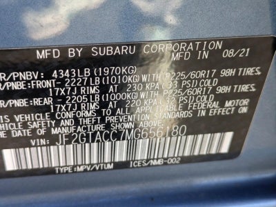2021 Subaru Crosstrek Premium Manual