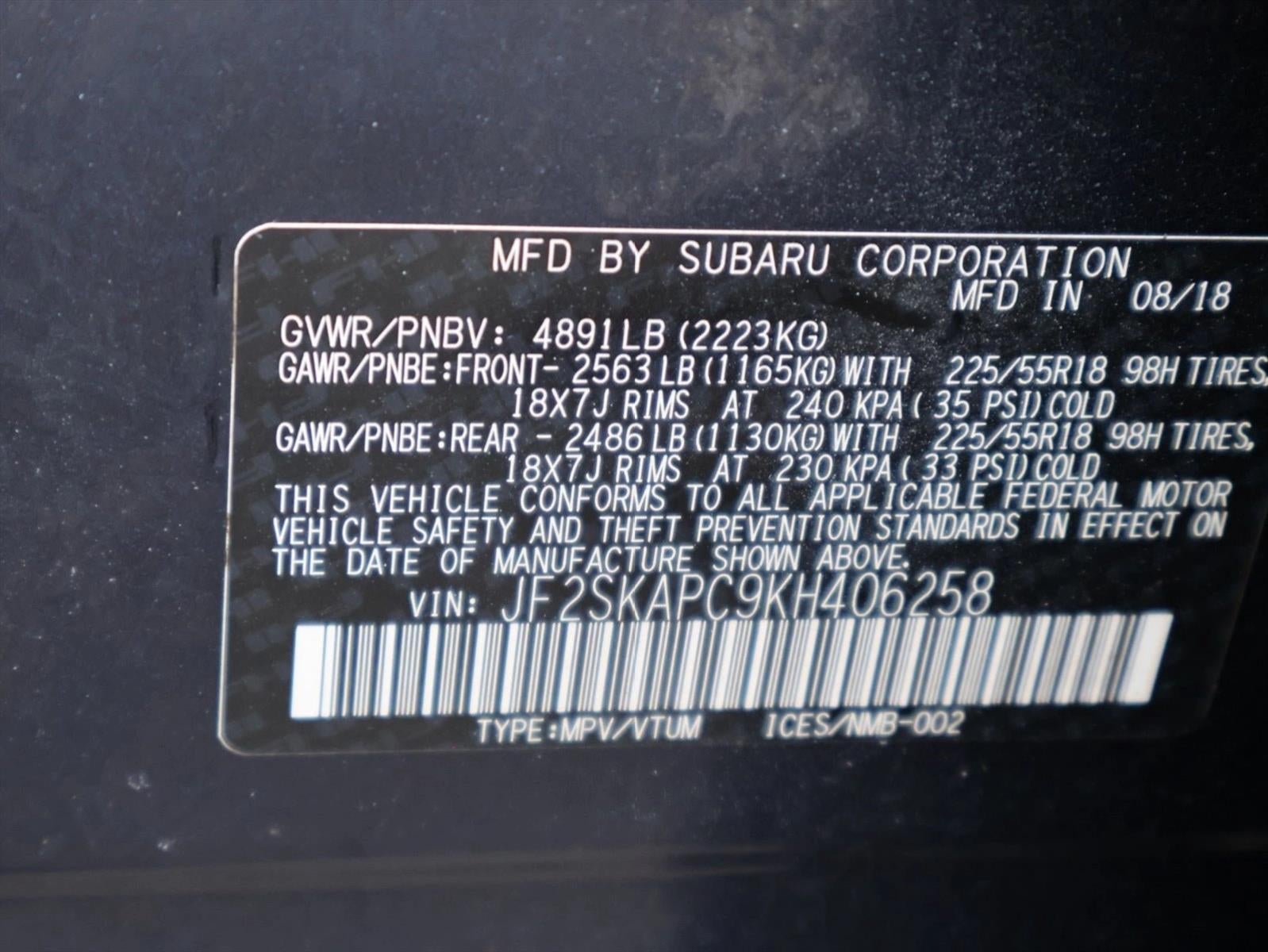2019 Subaru Forester 2.5i Sport
