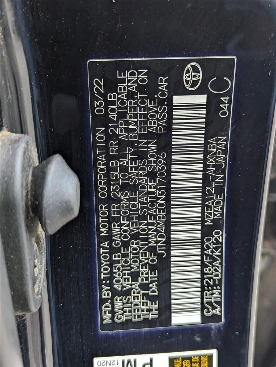 2022 Toyota Corolla Hatchback Nightshade CVT (Natl)