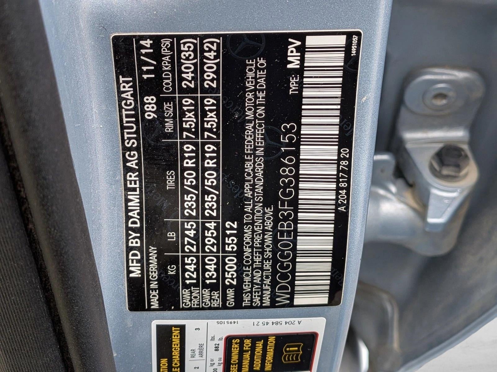 2015 Mercedes-Benz GLK GLK 250 BlueTEC 4MATIC®