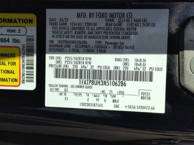 2022 Ford Mustang EcoBoost Premium Convertible