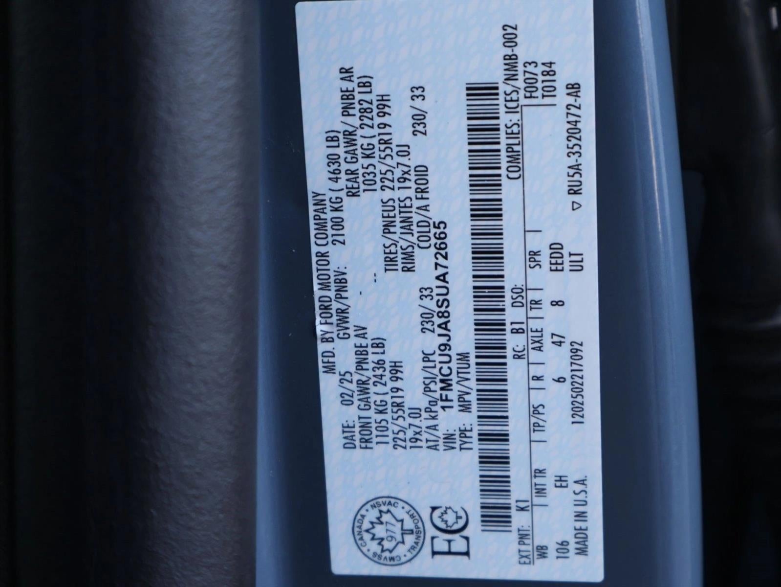 2025 Ford Escape Platinum AWD