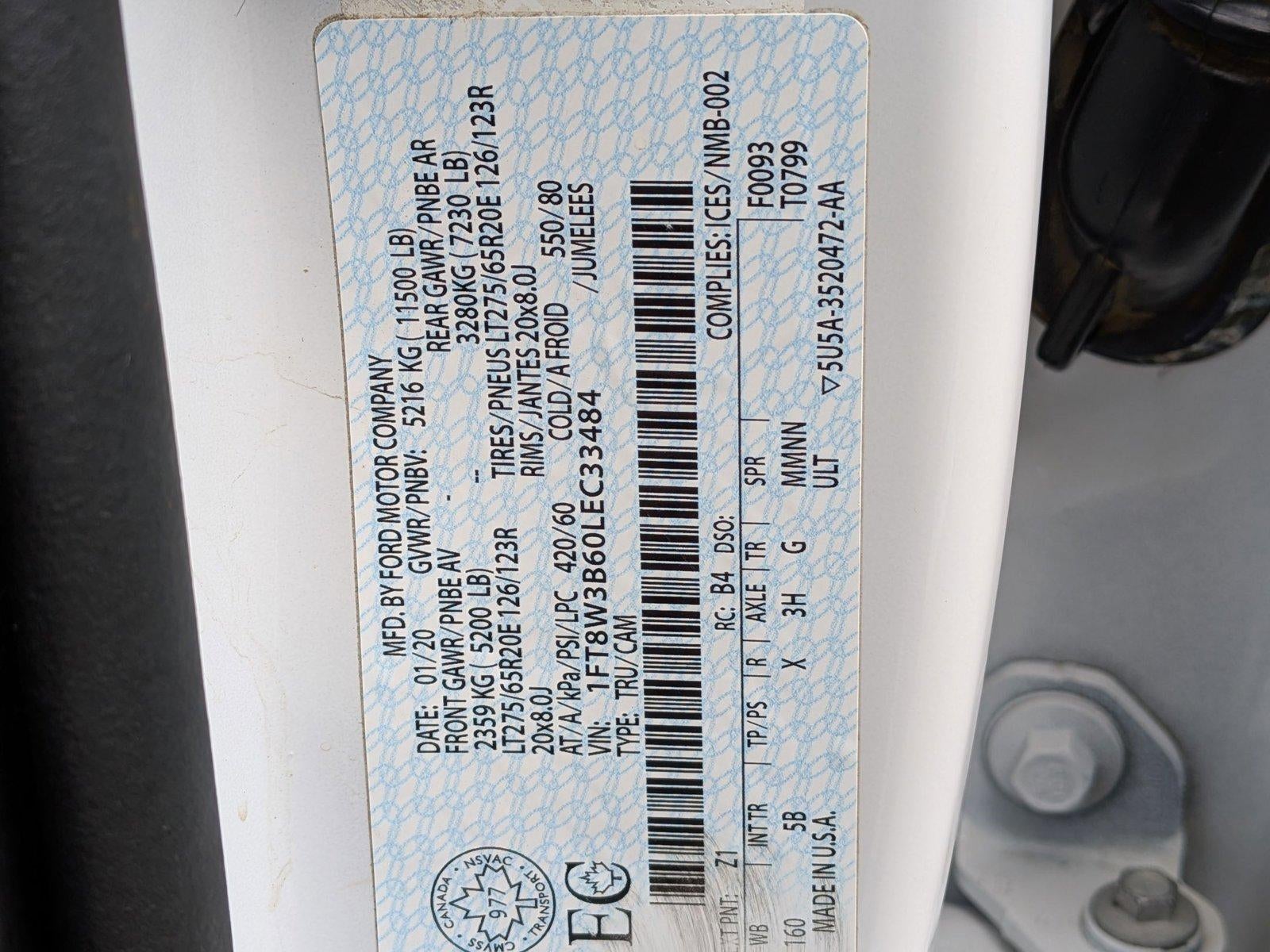 2020 Ford Super Duty F-350 SRW XLT 4WD Crew Cab 6.75' Box