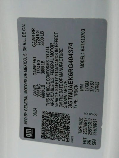 2024 GMC Sierra 1500 Regular Cab Standard Box 4-Wheel Drive Pro