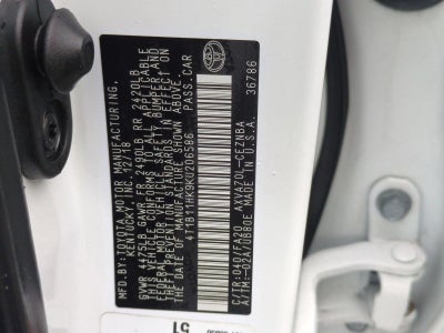 2019 Toyota Camry LE Auto (SE)