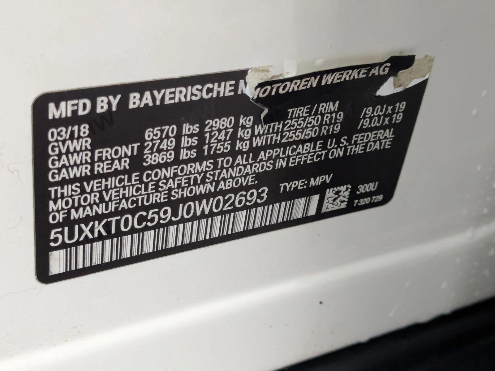 2018 BMW X5 xDrive40e iPerformance Sports Activity Vehicle