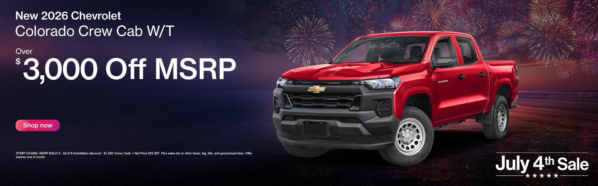 2026 Chevrolet Colorado Crew Cab W/T