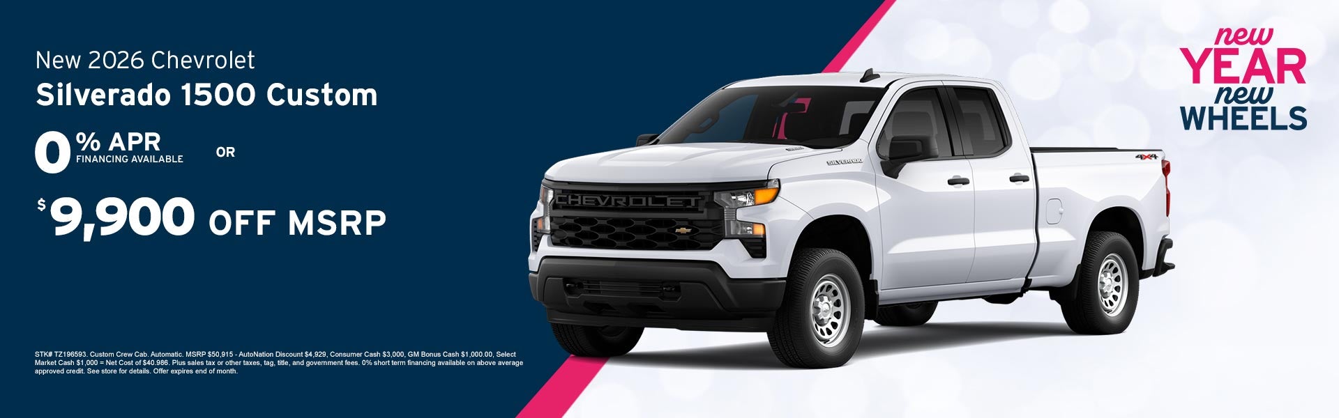 New 2026 Chevrolet Silverado 1500 Custom Special