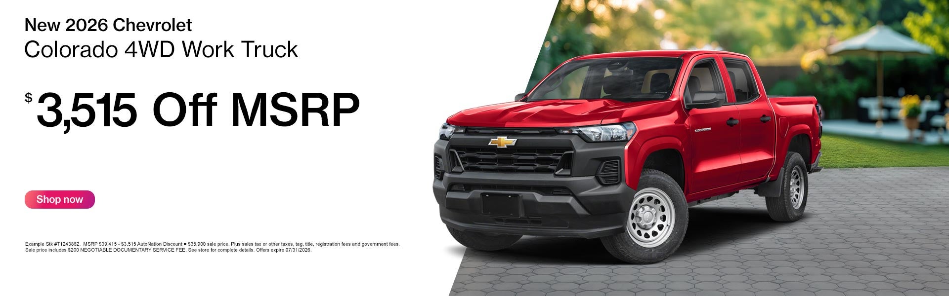 New 2026 Chevrolet Colorado