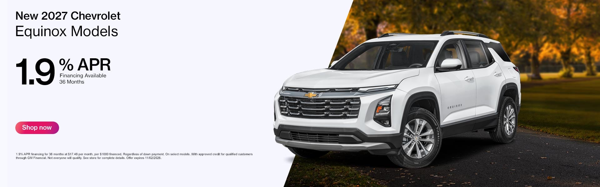 New 2027 Chevrolet Equinox APR Offer